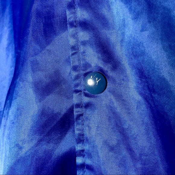 Vintage Hartwell Royal Blue Satin Varsity Jacket - Picture 7 of 7